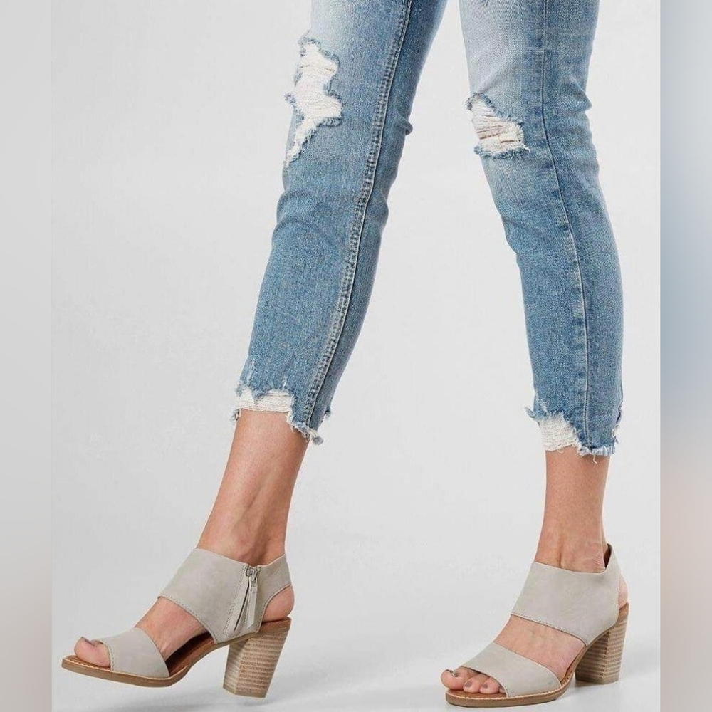TOMS Open-Toe Block Heel Sandals
